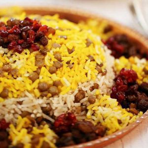 طرز تهیه عدس پلو مجلسی یا نذری