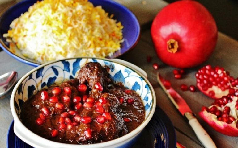 خورشت انار بیج مناسب شب یلدا