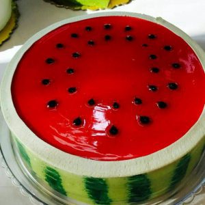 طرز تهیه کیک هندوانه ای شب یلدا